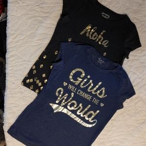 Girls t-shirts size 10